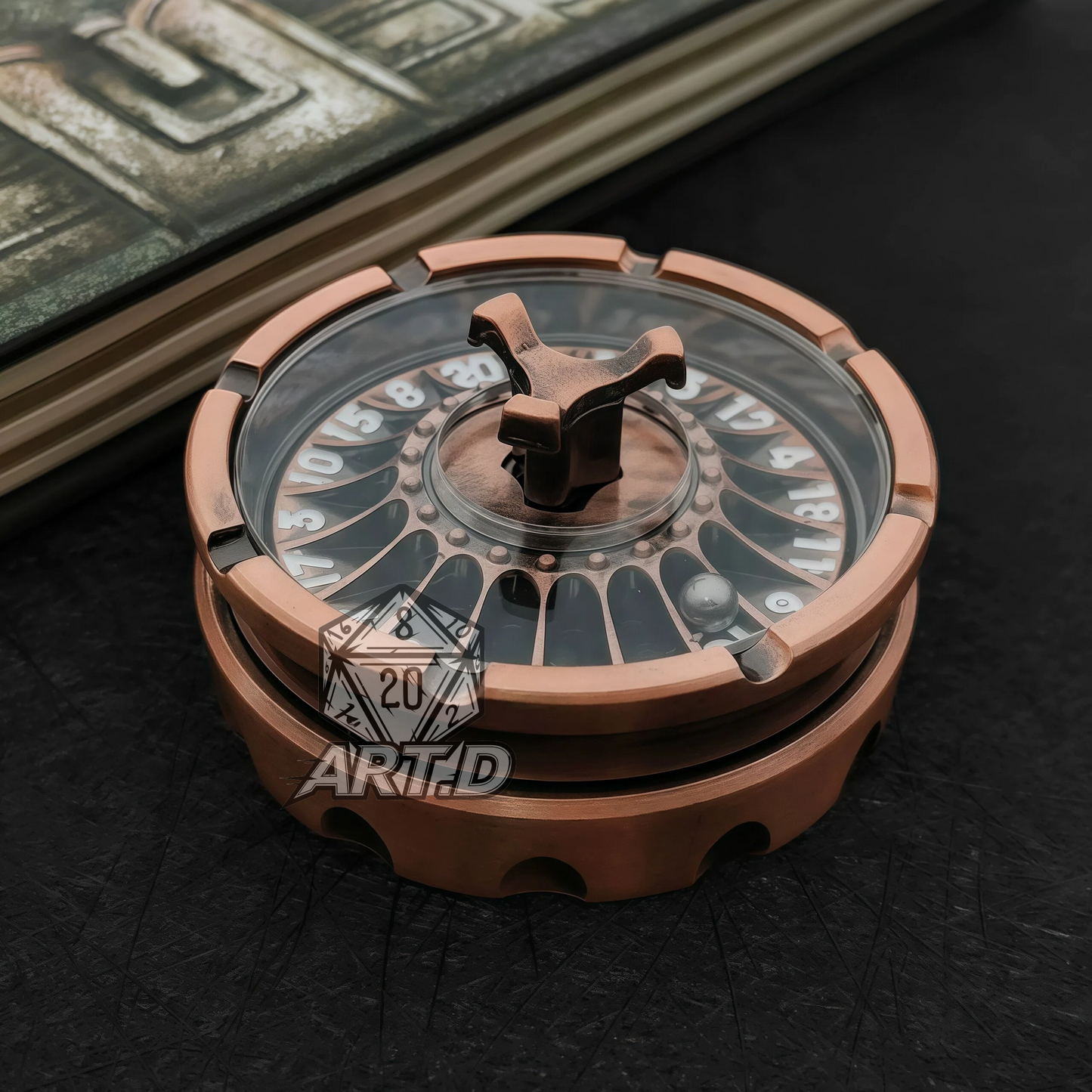 ATR.D D&D Russian Roulette Copper-Colored Dice
