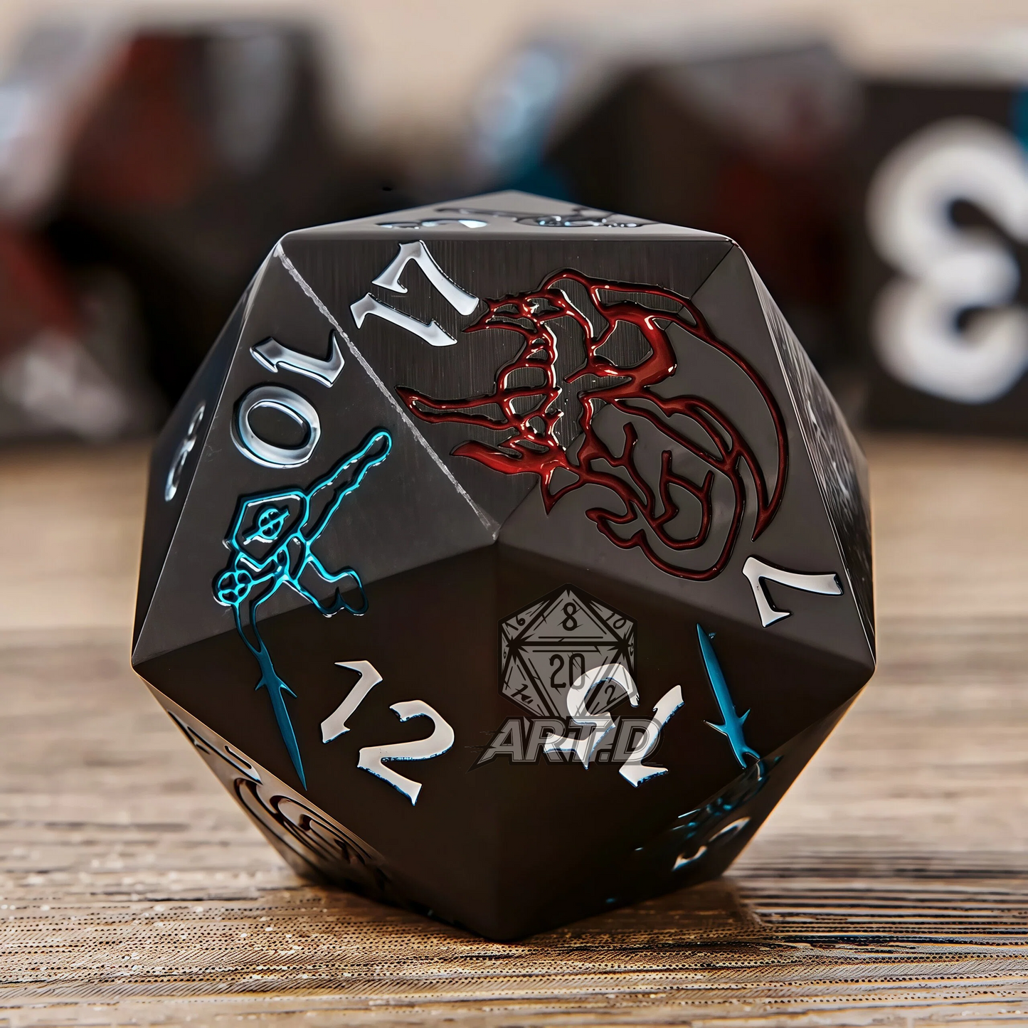 ATR.D D&D Zinc Knight Series Black Dice Set