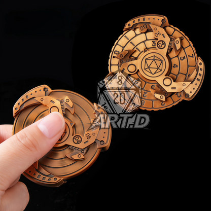 ATR.D D&D Finger Spinner Gold Dice