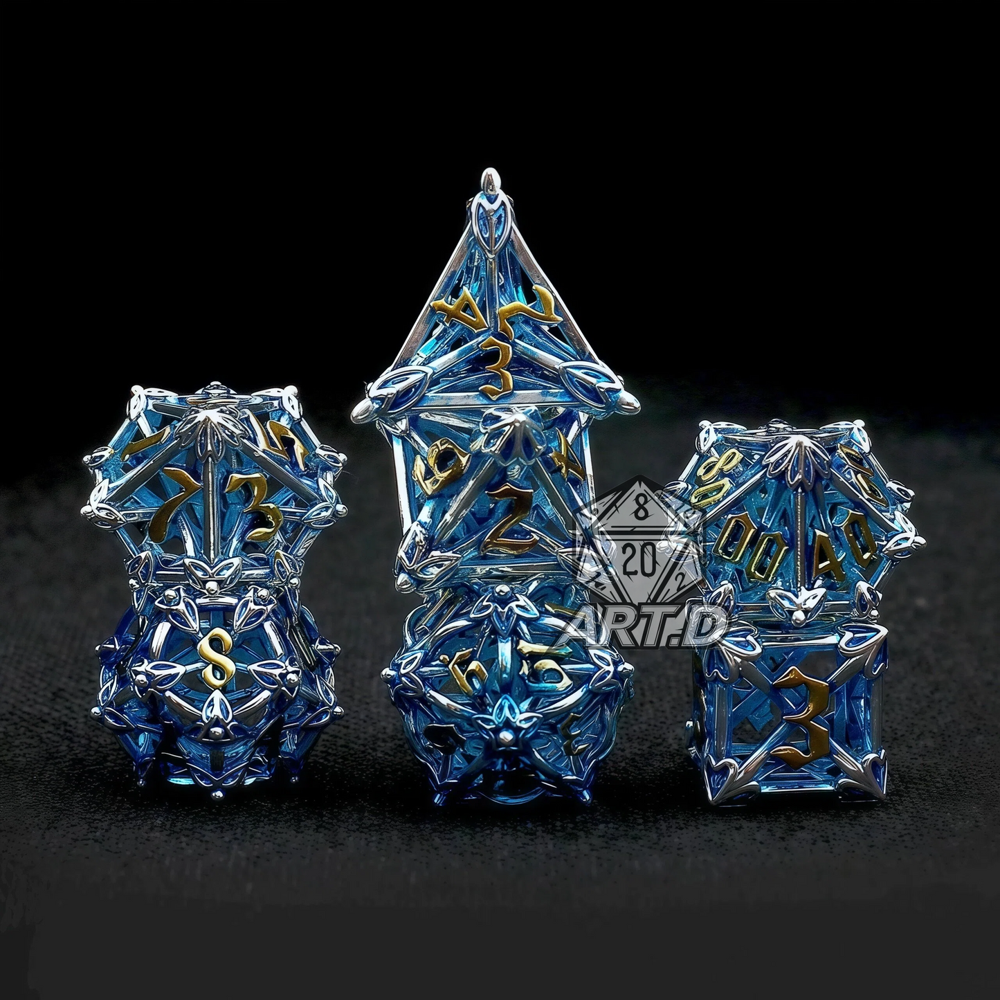 ATR.D D&D Hollow Zinc Alloy Blue Die Set