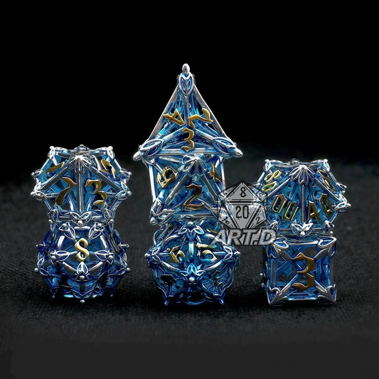 ATR.D D&D Hollow Zinc Alloy Blue Die Set