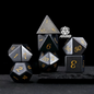 ATR.D D&D obsidian dice full set