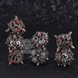ATR.D D&D Hollow Zinc Alloy Blood-Red Dice Set