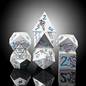 ATR.D D&D Zinc Knight Series White Die Set