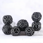 ATR.D D&D Zinc Moon Series Black Die Set
