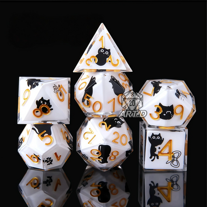 ATR.D D&D Cat-Themed Dice Set