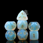 ATR.D D&D Multifaceted Opal Dice full set