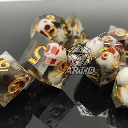 ATR.D D&D Skeleton Series Dice Set