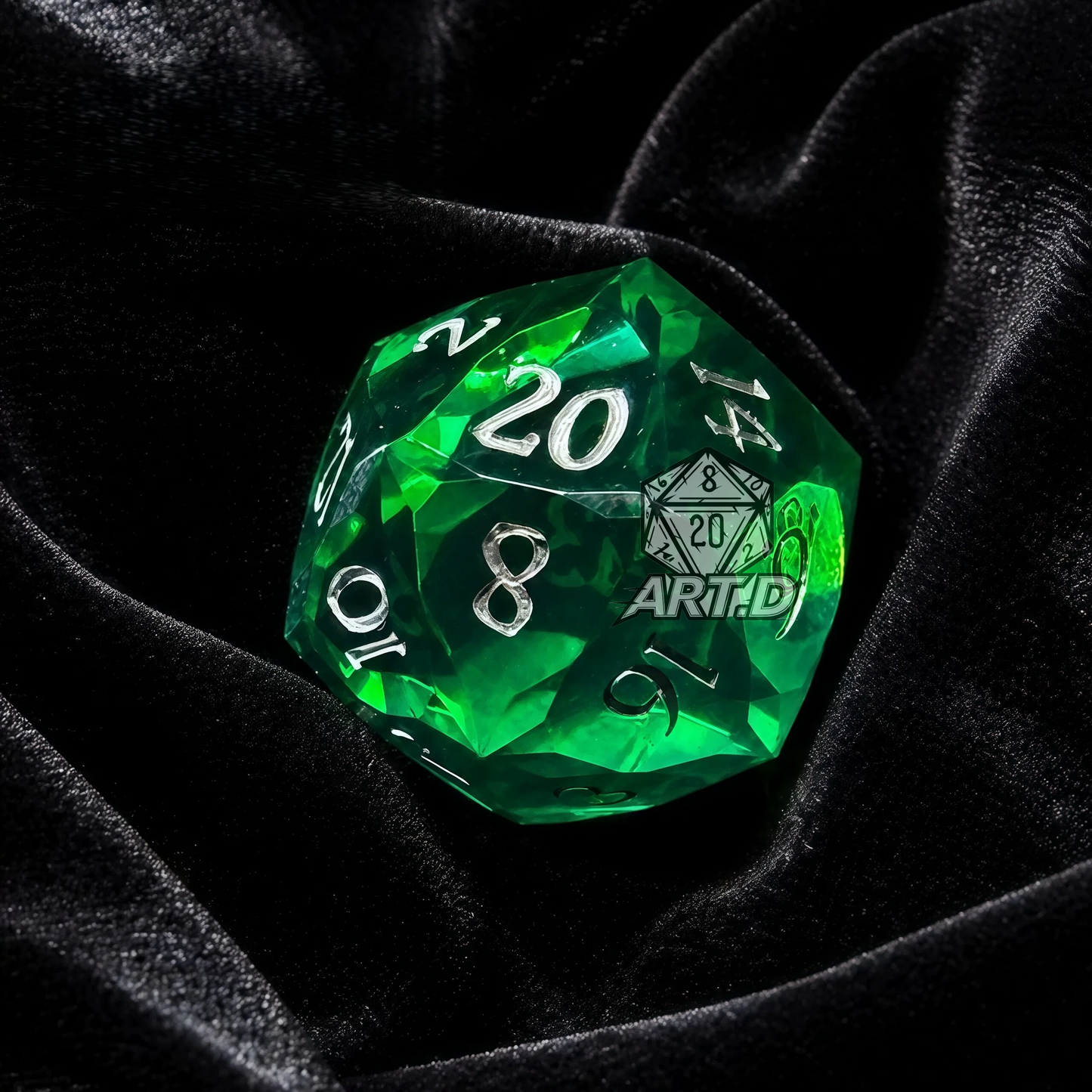 ATR.D D&D Multi-Faceted Green Dice Set