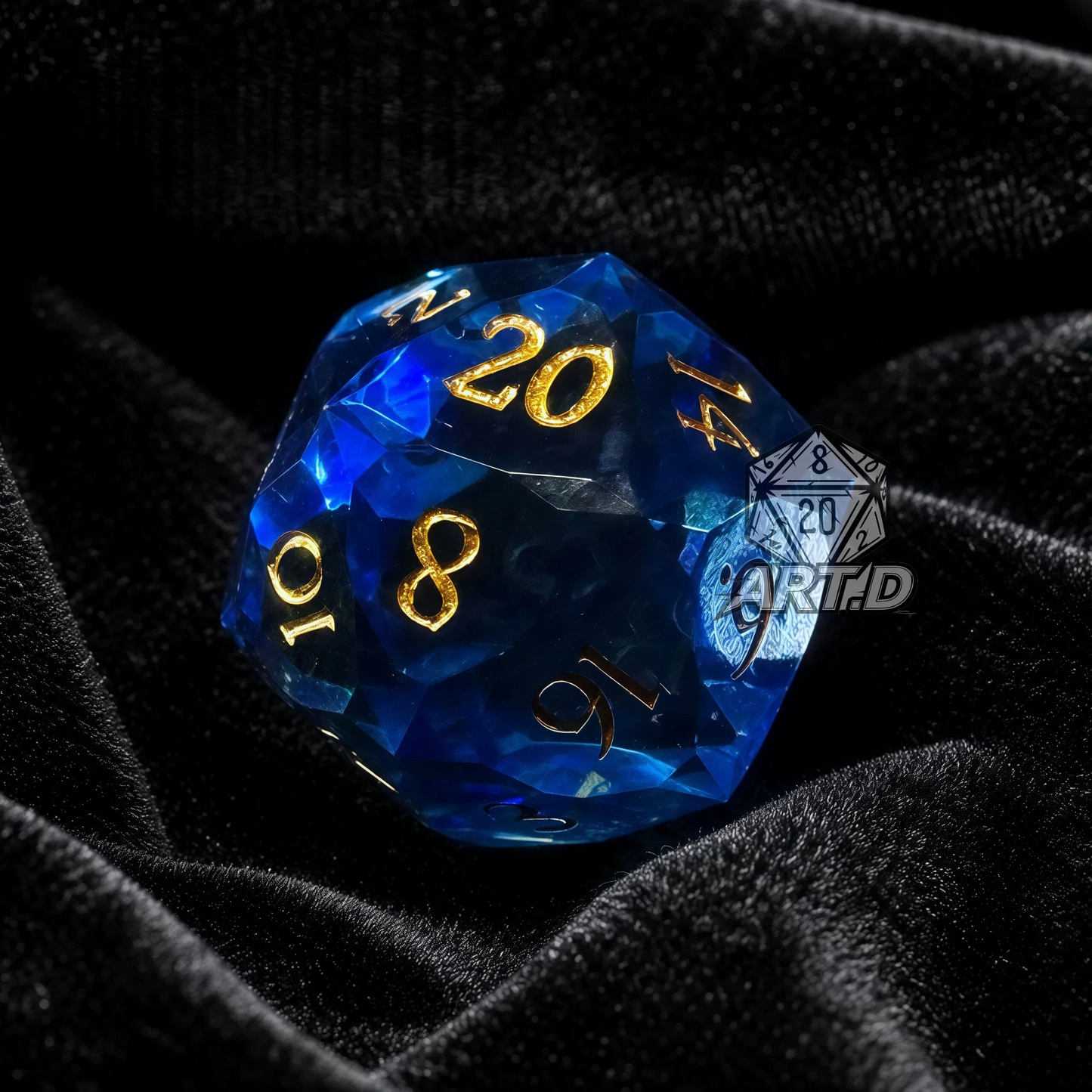 ATR.D D&D Multi-Faceted Series Blue Dice Set