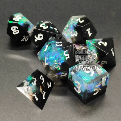 ATR.D D&D Shining Series Black Dice Set