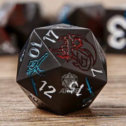 ATR.D D&D Zinc Knight Series Black Dice Set