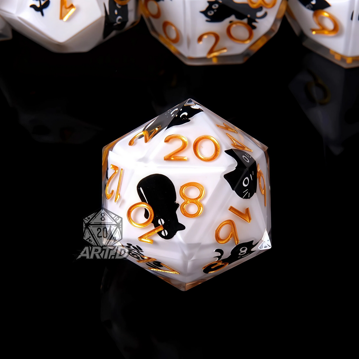 ATR.D D&D Cat-Themed Dice Set