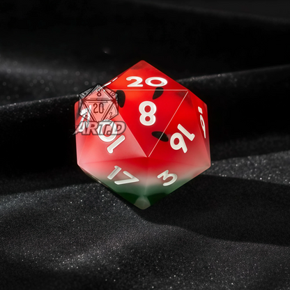 ATR.D D&D Watermelon-Themed Dice Set